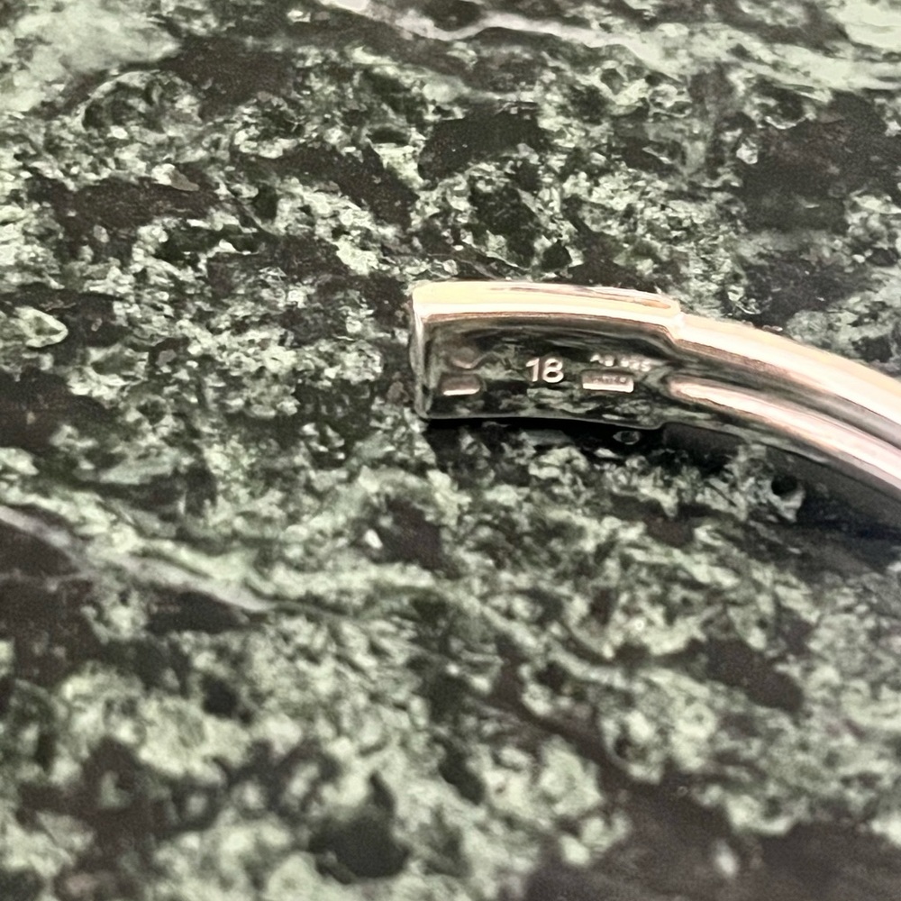 Sterling Silver Gucci Bangle Bracelet - Picture 7 of 8